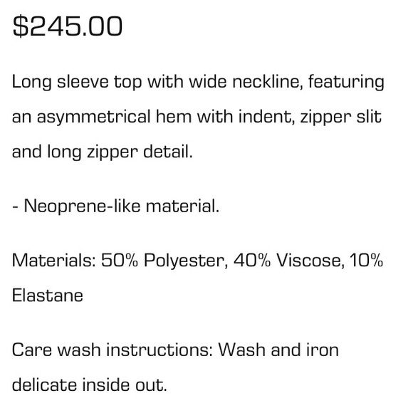 Cop Copine Sumida Neoprene Side Zipper Top Y2K Peach/Gray - Picture 5 of 14